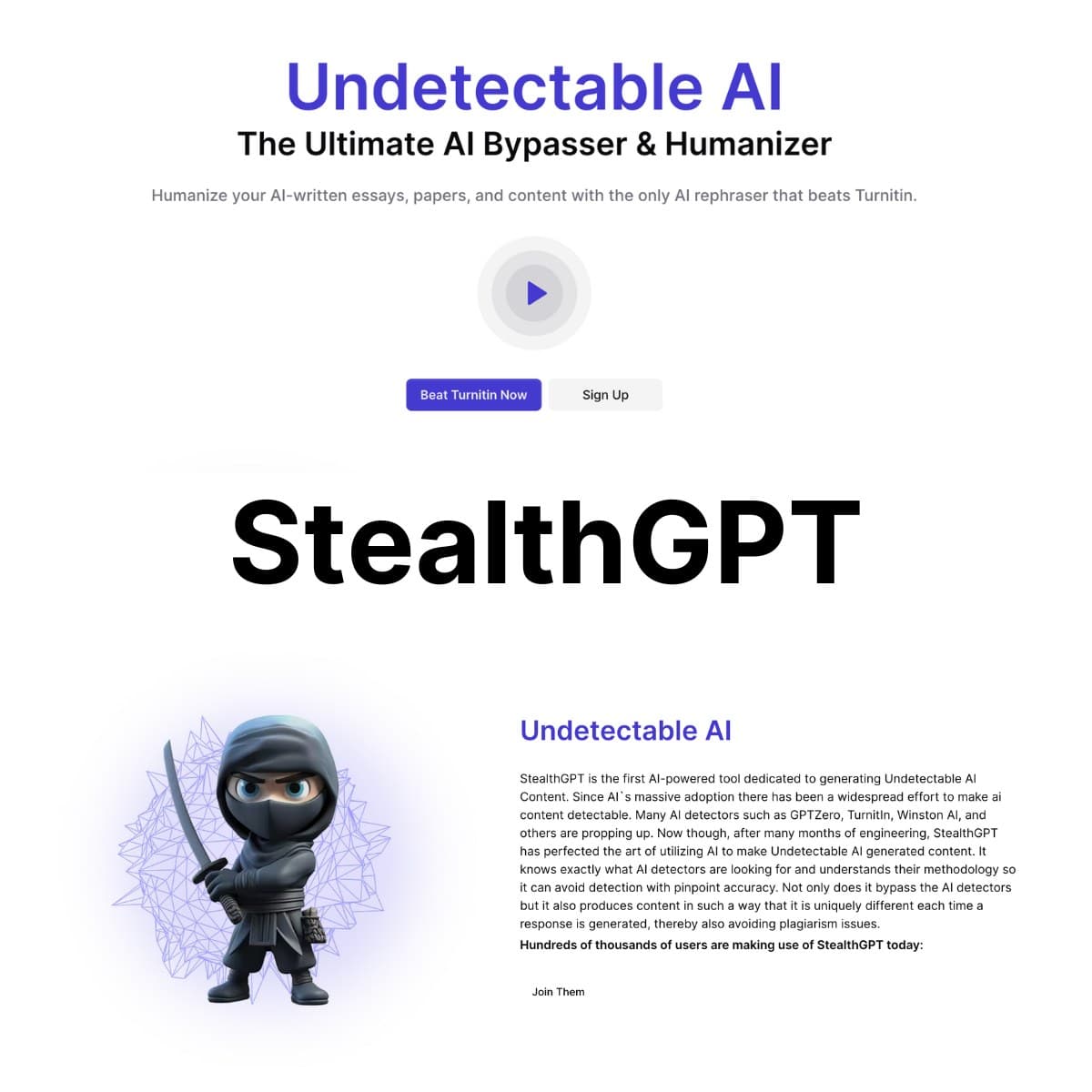 هوش مصنوعی StealthGPT تشخیصدهنده محتوای هوش مصنوعی